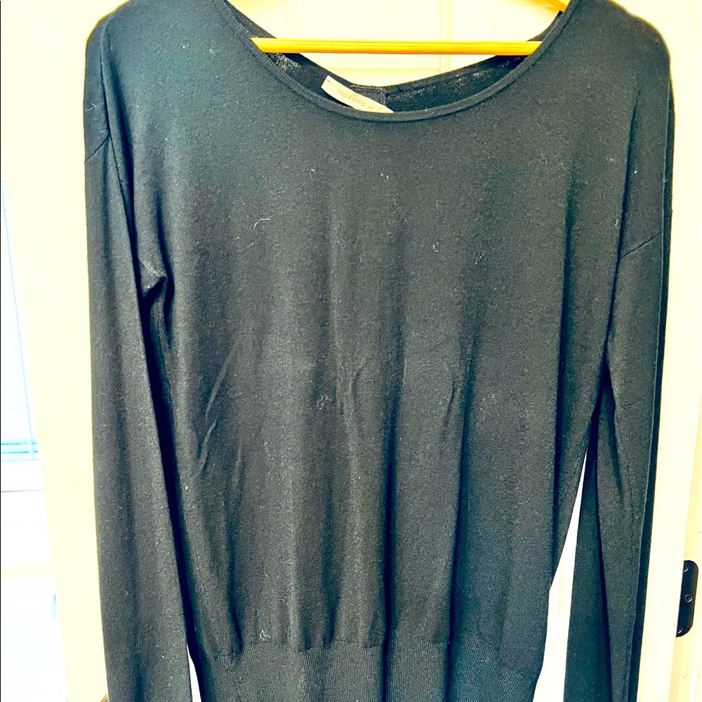 Women contrast back blouse